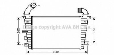 AVA QUALITY COOLING ol4585 -  Интеркулер